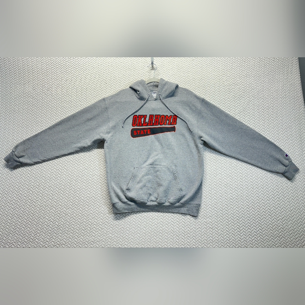 Vintage Champion Mens Oklahoma State University Baseball Hoodie size Large EUC